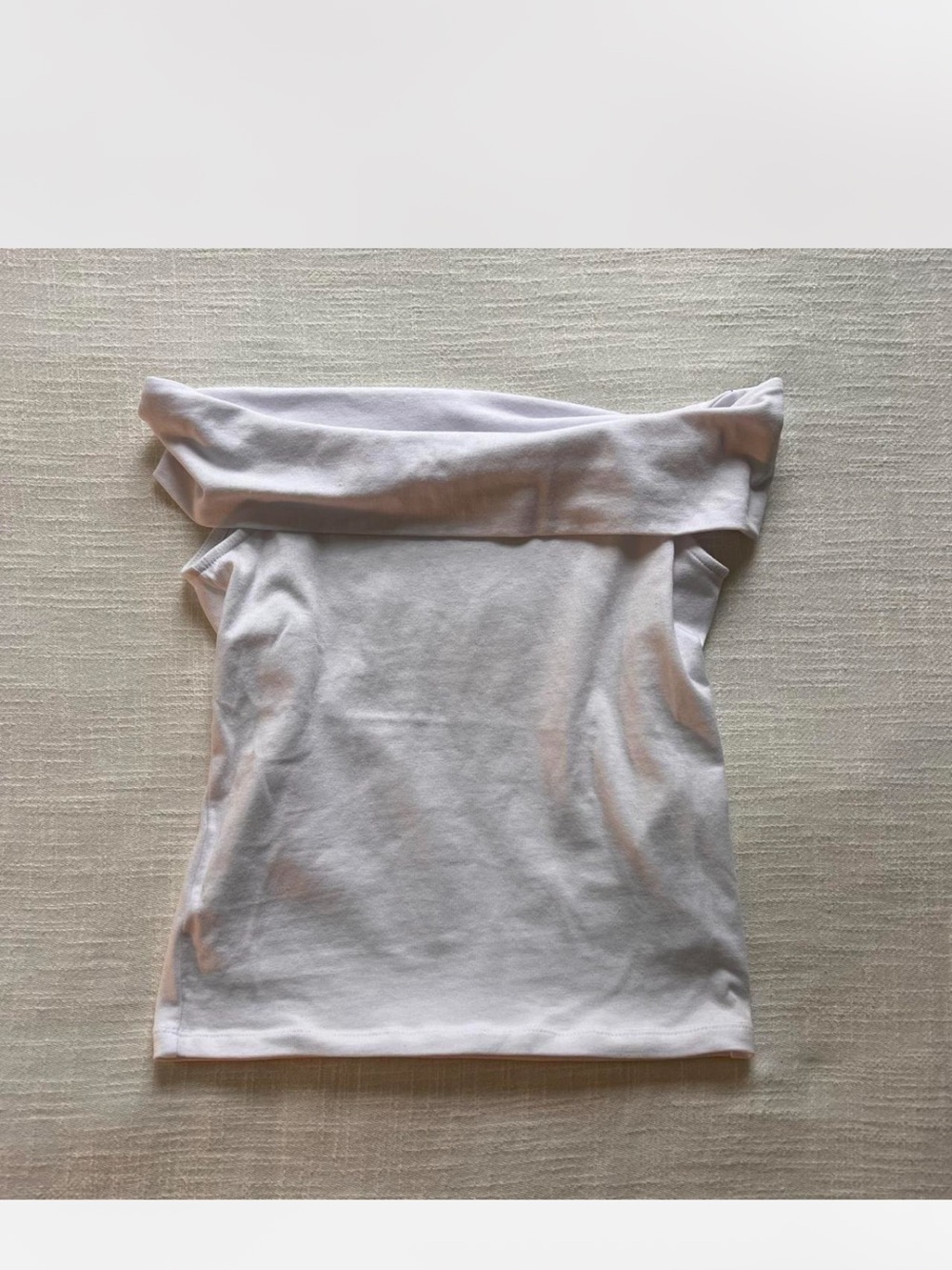 Women’s Off-Shoulder White Tank Top